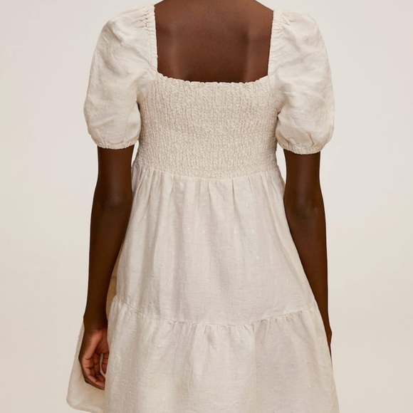 MNG Ruffled Linen Dress - Picture 11 of 13